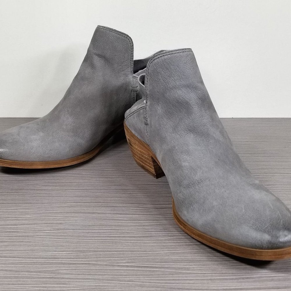Sam Edelman Prentice Convertible Ankle Boot, Grey Leather, Womens Sizes 6 & 7 - Picture 4 of 9